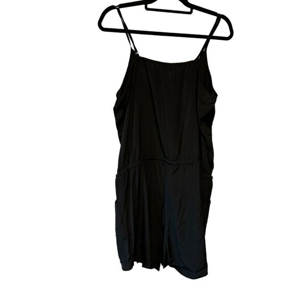 J.Crew Black Spaghetti Strap Drapey Romper - Picture 3 of 8